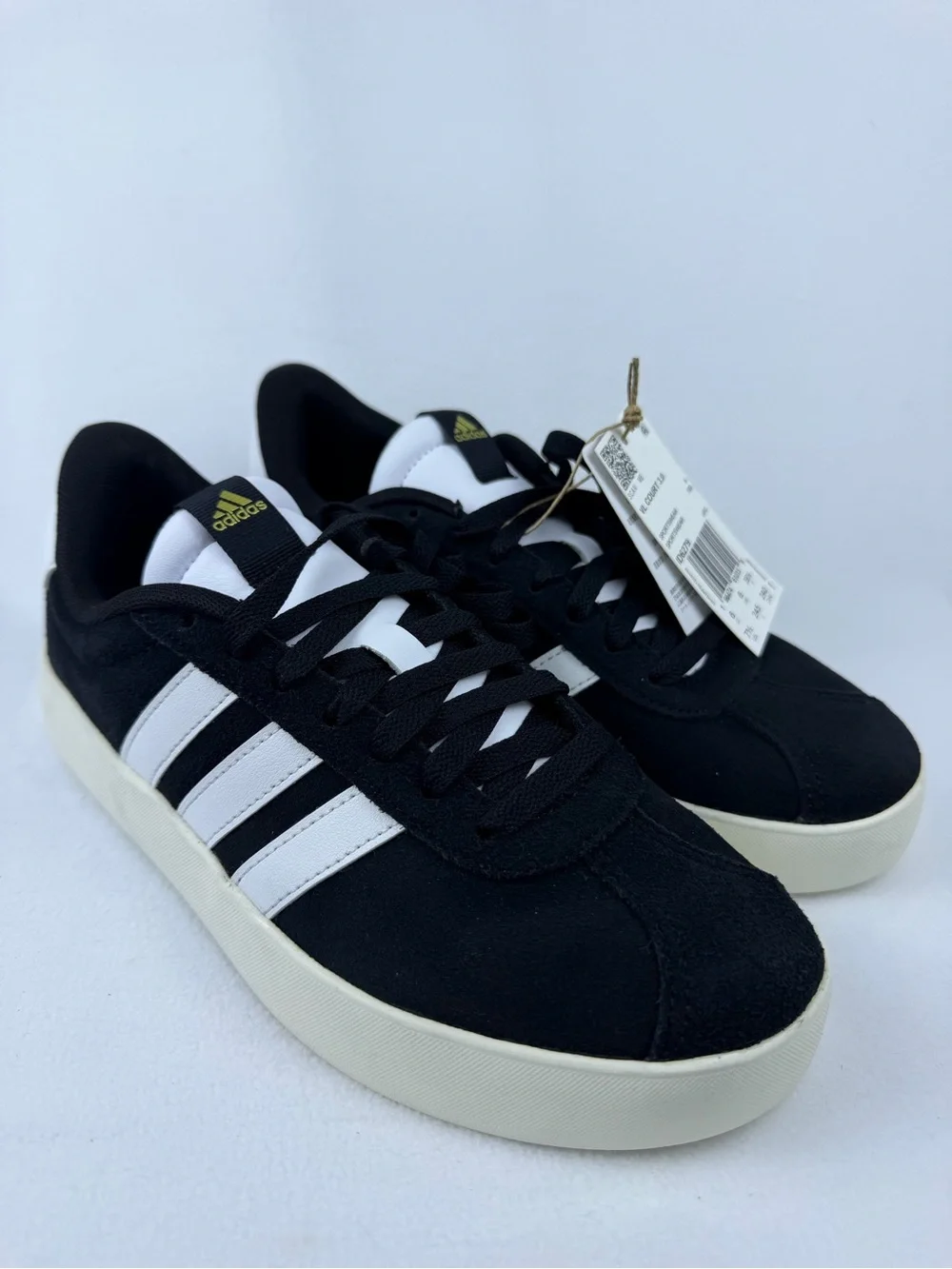 NWT Adidas VL Court 3.0 Sneakers – Black & White – Women’s Size 7.5